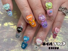 ネイルマフィア 恵比寿(NAIL MAFIA)/推し×カラフルフレンチネイル