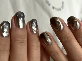 ルカ 原宿(lux)/メタリック×シアーカラーグラデ