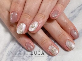 W-585 大人上品ブライダルネイル