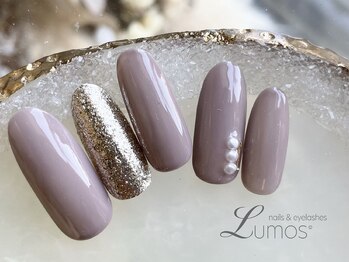 ルーモス 桜川店(Lumos)//シンプルネイル/パール