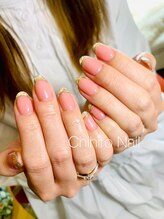 チヒロネイル/ガラスフレンチネイル