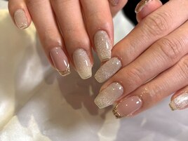 マグネット　ニュアンス　ネイル