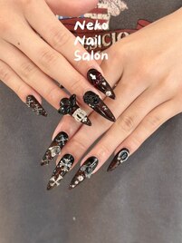 ロングネイル　個性派　つけ放題