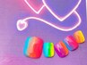 【フット】ジェル★10本フリーアート＋美爪を育てる甘皮ケア＆フットバス