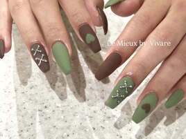 秋っぽ♪マットネイル