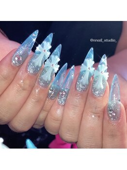 エヌ ネイルスタジオ(N nail studio)の写真/【映えるスカルプならNnailstudio】長さ出し10本OK!自爪の形が気になる/綺麗に伸ばせない方も◎