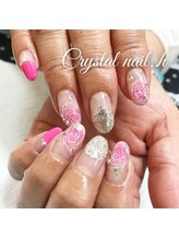 クリスタルネイル ゆめタウン博多店(CRYSTAL NAIL)/バラアートネイル