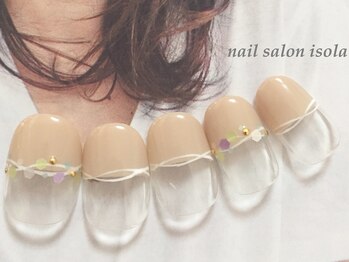 ハウスアンドアイラッシュ ネイル(House&eyelash nail)/大人カジュアルまっすぐフレンチ