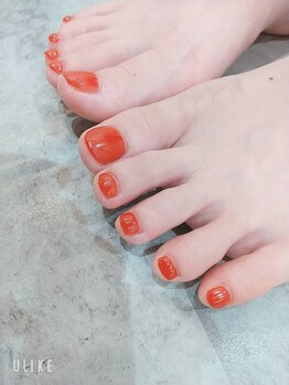 朱花 プルバイシュカ(fle by 朱花)/ワンカラーネイル