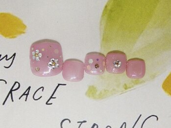 ネイルライフ(NailLife)/お花ストーン フット