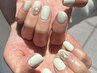 ワンカラー/ラメグラデーション/カラーグラデーション+アート２本￥6600