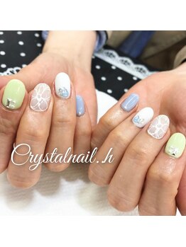 クリスタルネイル ゆめタウン博多店(CRYSTAL NAIL)/パステルカラーネイル