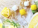3D フルーツ レモン フット 水滴