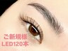 【1.5倍のモチ☆持続力No.1】LEDシングルフラットラッシュ120本¥6900