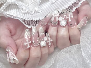 モカ 心斎橋(moca by Lee)/【Aina】ガーリーネイル