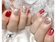 マグネット　ツイードネイル