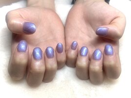 オーロラマグネットネイル☆