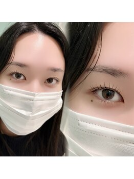サロンヴィレッジ サカエ(SALON VILLAGE Sakae)の写真/ダメージを気にする方へ。ケア用品にこだわった施術で目元の魅力を引き出す◎
