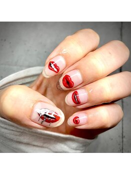 ルプスデザイン(Lupus design)/手描きアートcrazy lip