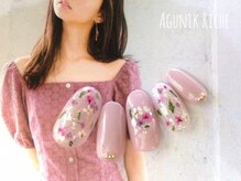アグニークリッシェ(Agunik Riche)/【押し花ネイル】