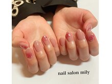 ミリー(mily)/ほわっとチークーネイル
