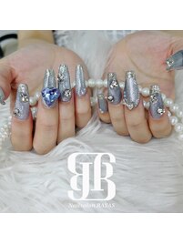 ブルー系ネイル