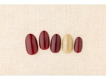 エムスラッシュ ネイル センター北店(M.SLASH)/ボルドー＆ゴールド