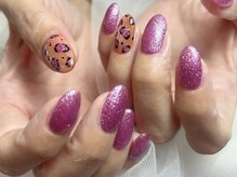 ジョアネイル(JOA Nail)/アニマル柄/ピンク/ラメ