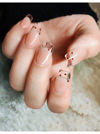 クリアフレンチ×ハートホロ