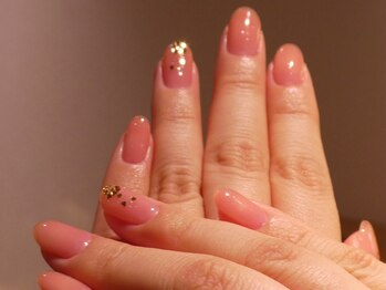 アマンネイル(aman.nail)/キラキラハートネイル