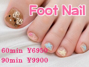 ゆびノさき イケブクロ(ゆびノさき+ikebukuro)の写真/フットネイルでもアート可能！パーツもアートも充実◎理想の足元へ導きます♪