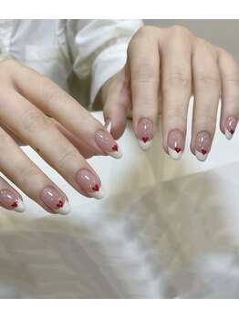 サムズアップネイル(thumbs up nail)/フレンチ