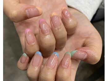 ナンバーネイル 名駅(N° nail)/カラーフレンチ