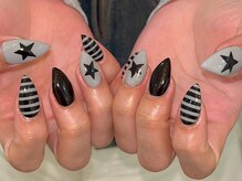 ジェミーネイル シンジュク(Jemiy nail shinjuku)/【Airi】星ボーダー¥9800