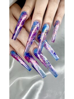 クロスネイル 渋谷店(CROSS nail)/梅雨らしいロングネイル