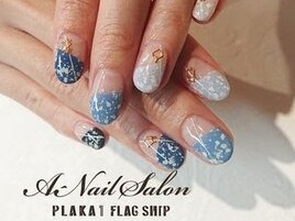 21/1/2　ブルー×ななめフレンチ