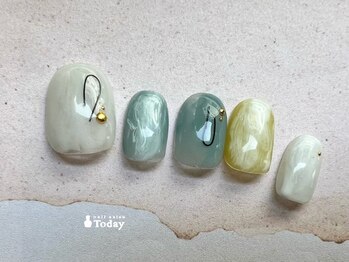 ネイルサロン トゥデイ 心斎橋店(Today)/Simple plus art¥9300→¥5800