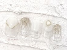 ネイルメゾン 池袋店(NAIL MAISON)/ホワイト塗りかけ￥5800