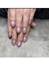 ワンポイント桜ネイル