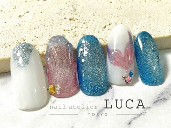 ネイルアトリエルカ(nail atelier LUCA)/R-122 マーメイドのしっぽネイル