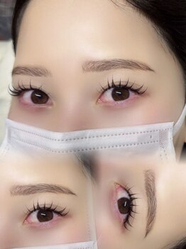 nail&eyelash Amuly.の写真/トレンドの束感まつげから毛流れを整えるハリウッドブロウリフトまで！Instagramで人気の最新デザインも◇