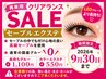 【クリアランスSALE】セーブルエクステ80本【長持ちLEDは＋￥1100】約60分