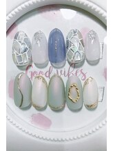 ネイルステーション ブルー(Nail Station BLUE)/7月8月　定額￥6500　サンプル2