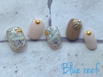 ネイルアンドまつげエクステ ブルーリーフ 四谷三丁目店(Blue Reef)/キラキラサマーネイル