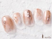 アイネイルズ 横浜WEST店(I-nails)/ミラーニュアンスネイル8000円