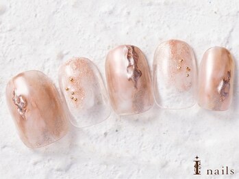 アイネイルズ 横浜WEST店(I-nails)/ミラーニュアンスネイル8000円