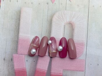 ネイルサロン&スクール ジーナ(GINA)/ピンク×パール