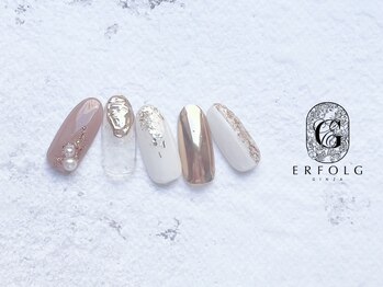 ネイルサロン エアフォルク 銀座(Erfolg)/ラメ×ミラー