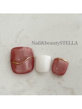 ネイルアンドビューティー ステラ(Nail&beauty STELLA)/Jr.クーポン対応定額デザインB