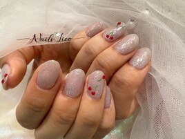 グリーンフレンチ×フルーツ